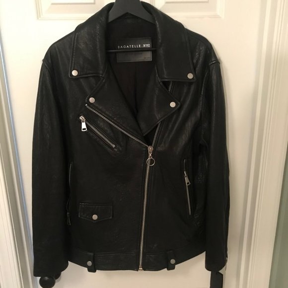 Bagatelle NYC Leather Moto Jacket - Picture 1 of 8